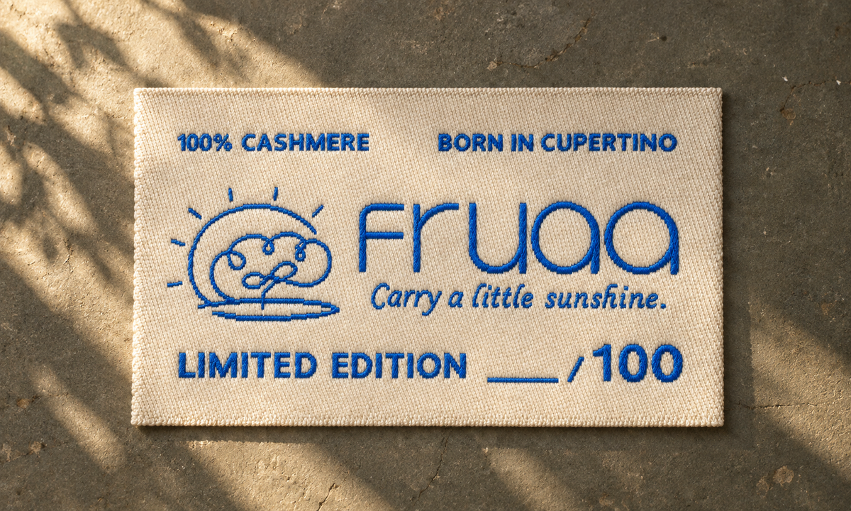 FRUAA limited edition cashmere label