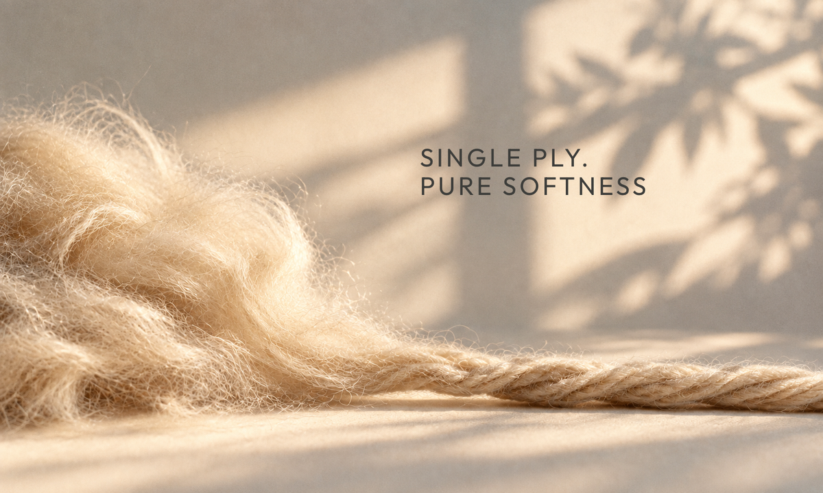 Single ply. Pure softness.